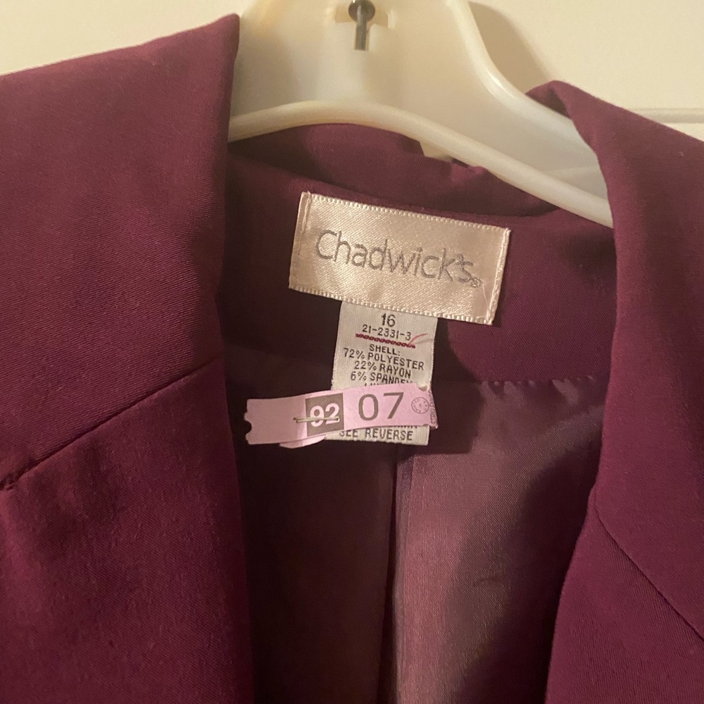 Chadwick two piece woman suit.